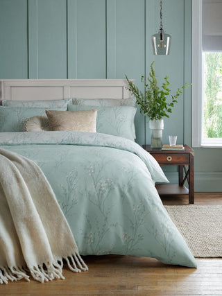 Pussy Willow DuckEgg Super King Duvet Cover Set