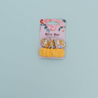 Yellow Polly Hair Clips Set of 2