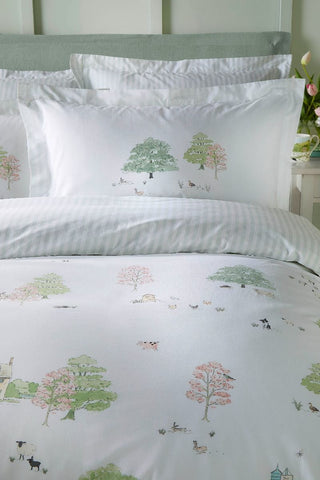 Spring Cottage Green Duvet Cover Set