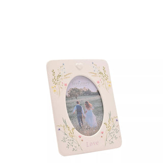 Love Ceramic Photo Frame 4" x 6" Floral