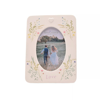 Love Ceramic Photo Frame 4" x 6" Floral