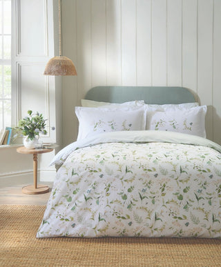 Wild Floral Green Duvet Cover Set