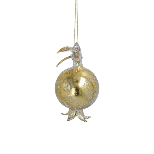 Gold Glass Pomegranate Tree Decoration