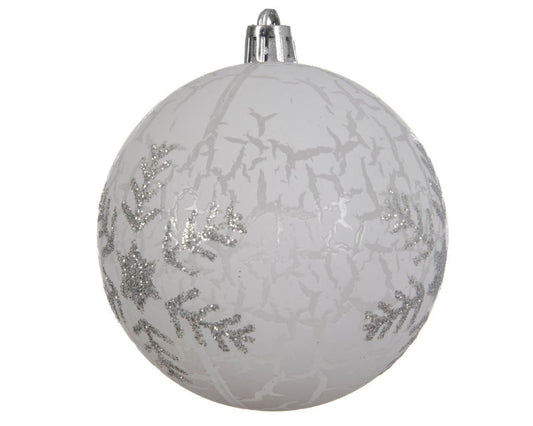 Silver Snowflake Shatterproof Bauble
