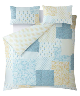 Laurissa Patchwork King Duvet Cover Set Seaspray