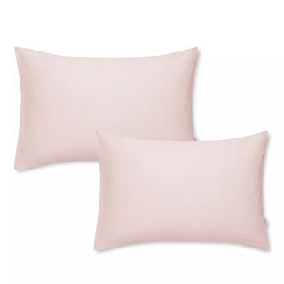 Bianca 400TC Cotton Sateen Standard Pillowcase Pair Blush