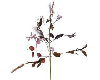 Pink Eucalyptus Stem with Snow Finish