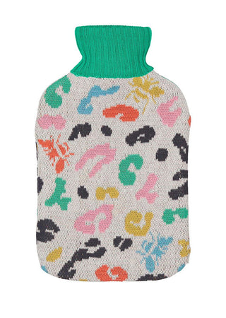 Leopard Bee Hot Water Bottle Multi