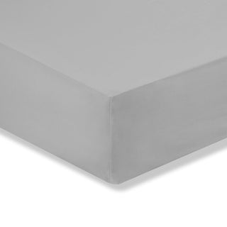 Bianca 400 Thread Count Cotton Sateen King Fitted Sheet Dove Grey