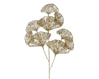Gold Glitter Gingko Spray