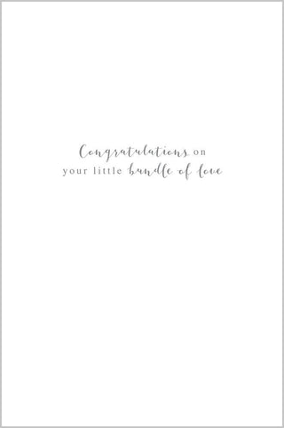 Floral Text Baby Girl Card