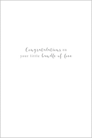 Floral Text Baby Boy Card