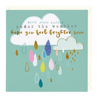 Under The Weather Get Well Soon Card