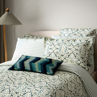 Hallie Super King Duvet Cover Set Celadon