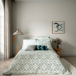 Hallie Super King Duvet Cover Set Celadon
