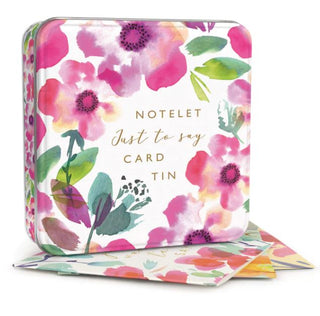 Watercolour Florals Just To Say Notelets