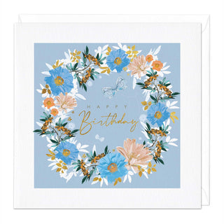 Floral Wreath Birthday Card