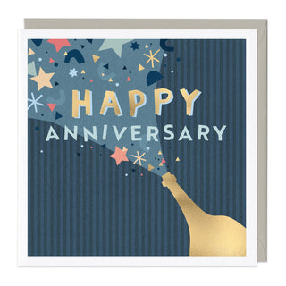 Navy & Gold Anniversary Card