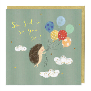 Hedgehog Sorry You're Leaving Card