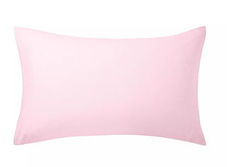 Brushed Cotton Pillowcase Std Pair Baby Pink