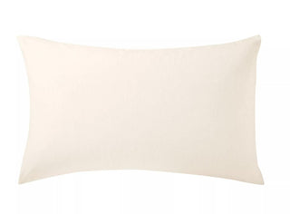 Brushed Cotton Pillowcase Std Pair Ivory
