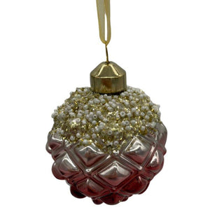 Encrusted Oxblood Bauble