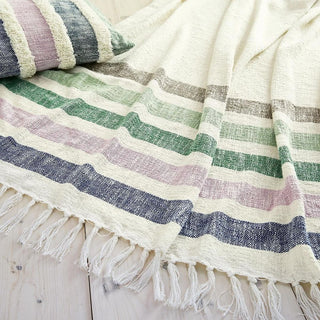 Beekeepers Cottage Stripe Throw Multi