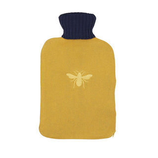Bee Hot Water Bottle Antique Gold