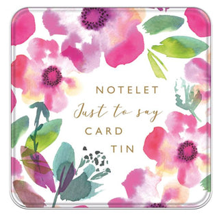 Watercolour Florals Just To Say Notelets
