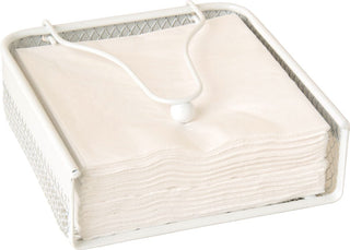 Wire Napkin Holder White