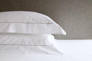 Savile Cord 220 Oxford Pillowcase White/Silver