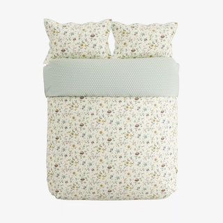 Flora Super King Duvet Cover Set Duck Egg