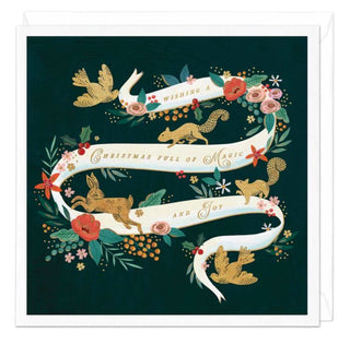 Woodland Banner Christmas Card