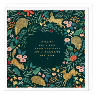 Woodland Animals Christmas Card