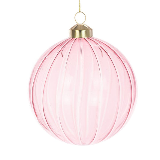 Mary Glass Bauble Pink