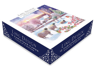 Winter Animal Gathering Christmas Cards, Box Of 12