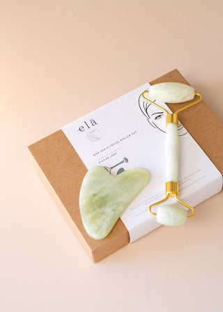 Xiujan Jade Gua Sha and Roller Set