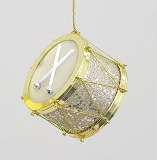 Glitter Drum Champagne Hanging Decoration