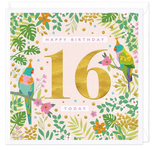 Bright and Beautiful 16 Today Birthday Card