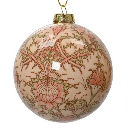 Garden Foilage Pink Bauble