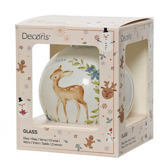 First Christmas Blue Glass Bauble