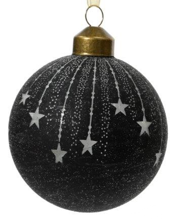 Falling Star Midnight Black Bauble