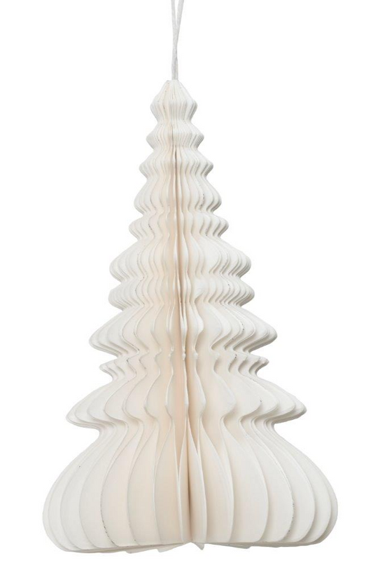 Snowy White Paper Tree Decoration