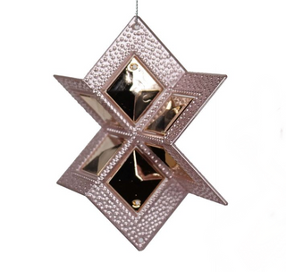 Geo Snowflake Rose Gold Diamond Decoration
