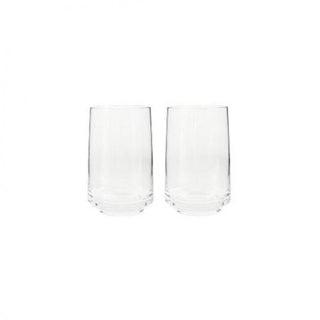 Contemporary Clear Large Tumblers (Box of 2)