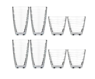 Swirl Tumbler Set 8 Piece