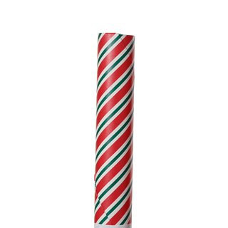 Red, Green & White Candy Stripe Wrapping Paper