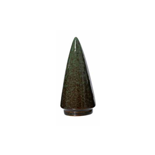 Green Brown Smooth Shaped Tree Christmas Decoration Sml