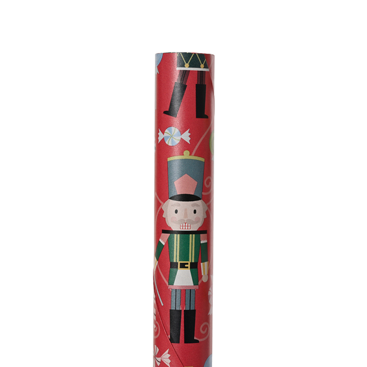 Red Nutcracker Wrapping Paper 2m