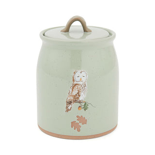 Forest Fable Owl Ceramic Canister
